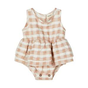 Lil ' Atelier Kids Body  biela / hnedá