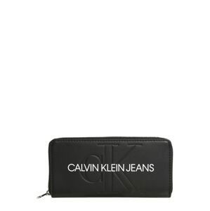 Calvin Klein Jeans Peňaženka  čierna / biela