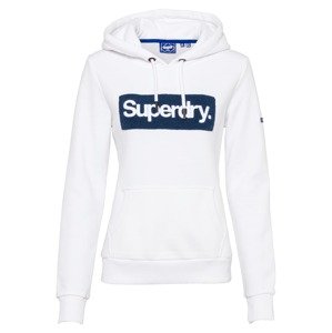 Superdry Mikina  biela / tmavomodrá