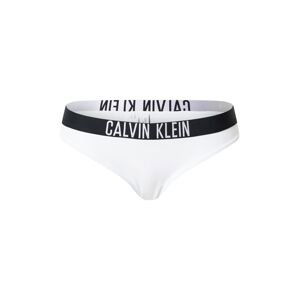 Calvin Klein Swimwear Bikinové nohavičky  biela / čierna