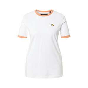 Lyle & Scott Tričko 'Ringer'  biela / koralová / žltá