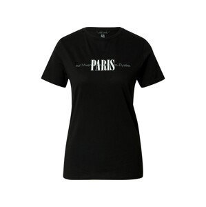 NEW LOOK Tričko 'PARIS'  čierna / biela