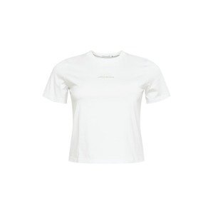 Calvin Klein Jeans Curve Tričko  biela / tmelová
