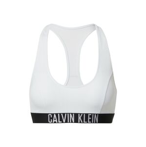 Calvin Klein Swimwear Bikinový top  biela / čierna