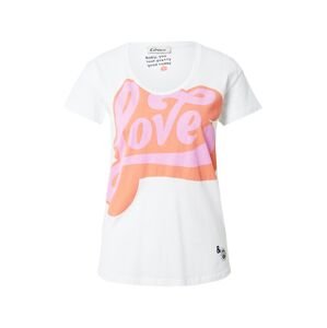 Grace Tričko 'LOVE'  biela / ružová / oranžová