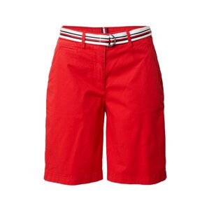 TOMMY HILFIGER Chino nohavice  brusnicová / námornícka modrá / biela