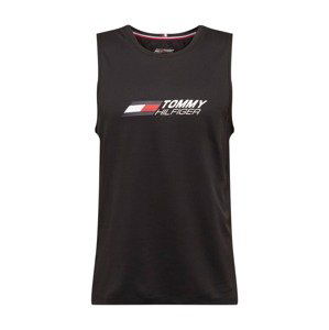 Tommy Sport Funkčné tričko  čierna / biela / červená / námornícka modrá