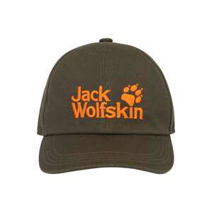 JACK WOLFSKIN Čiapky  tmavozelená / oranžová