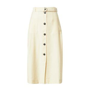 TOMMY HILFIGER Sukňa 'TOMMY HILFIGER X ABOUT YOU BUTTONED MIDI SKIRT'  béžová