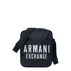 ARMANI EXCHANGE Taška cez rameno  tmavomodrá / biela