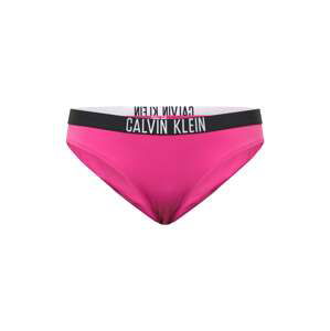 Calvin Klein Swimwear Bikinové nohavičky  fuksia / čierna / biela