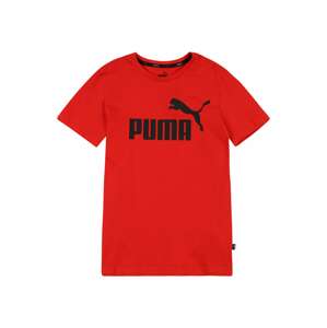 PUMA Tričko  čierna / ohnivo červená