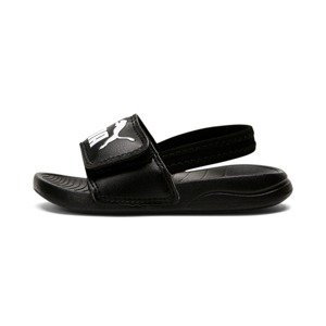 PUMA Otvorená obuv  čierna / biela