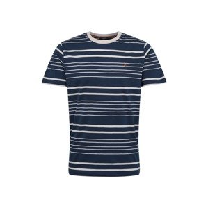 JACK & JONES Tričko 'JURI'  námornícka modrá / biela