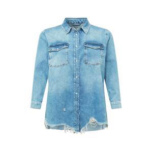 River Island Plus Bluse  modrá denim