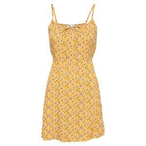 HOLLISTER Letné šaty  žltá / biela / zelená