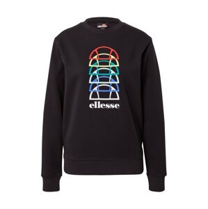 ELLESSE Sweatshirt 'Pierira'  čierna / biela / modrá / melónová / tyrkysová