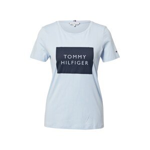 TOMMY HILFIGER Tričko  svetlomodrá / tmavomodrá / ohnivo červená