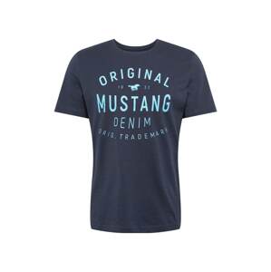 MUSTANG Shirt 'Alex'  námornícka modrá / vodová