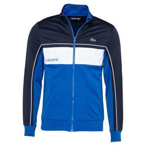 Lacoste Sport Športová mikina so zipsom  biela / námornícka modrá / modrá