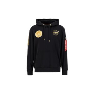 ALPHA INDUSTRIES Mikina 'Nasa Voyager'  svetlobéžová / kráľovská modrá / ohnivo červená / čierna