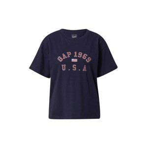 GAP Tričko 'USA'  námornícka modrá / tmavočervená / strieborná / modrá