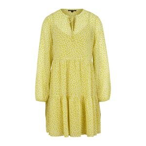COMMA Košeľové šaty  žltá / biela