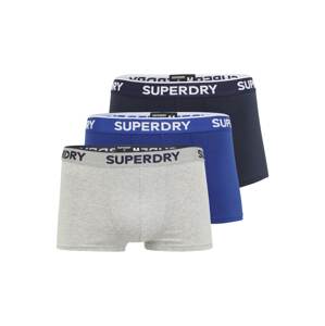 Superdry Boxerky  námornícka modrá / sivá melírovaná / kobaltovomodrá