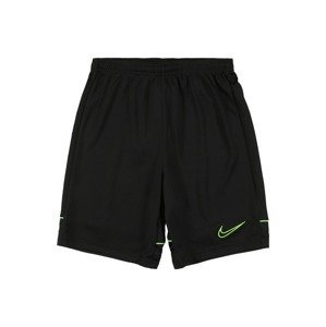 NIKE Športové nohavice  neónovo zelená / čierna