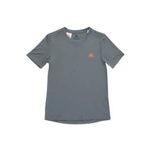 ADIDAS PERFORMANCE Funkčné tričko  modrosivá / oranžová