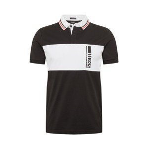 BOSS ATHLEISURE Shirt 'Pavel'  čierna / biela