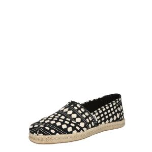 TOMS Espadrilky 'ALPARGATA'  čierna / béžová