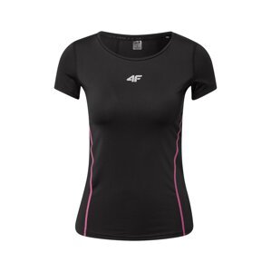 4F Funkčné tričko  čierna / ružová / strieborná