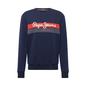 Pepe Jeans Mikina 'ELVIN'  námornícka modrá / biela / červená