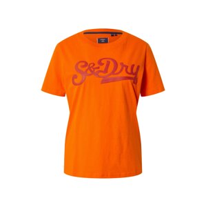 Superdry Tričko 'Collegiate Cali State'  tmavooranžová / rubínová