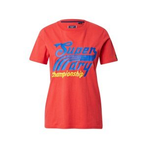 Superdry Tričko 'Cali'  grenadínová / kráľovská modrá / žltá