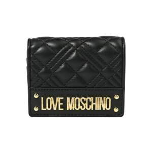 Love Moschino Peňaženka  čierna / zlatá