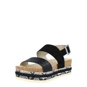 BULLBOXER Remienkové sandále '886018F2T'  čierna / biela