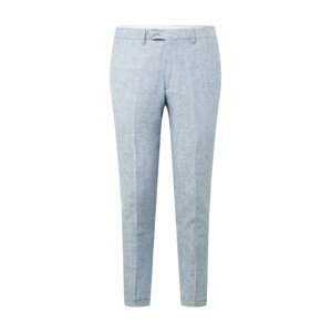 JACK & JONES Plisované nohavice 'JPRRAY LINEN SID TROUSER'  dymovo modrá