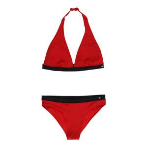 TOMMY HILFIGER Bikiny  tmavomodrá / ohnivo červená / biela