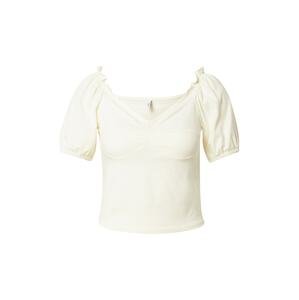 ONLY T-Shirt 'NIFF'  prírodná biela