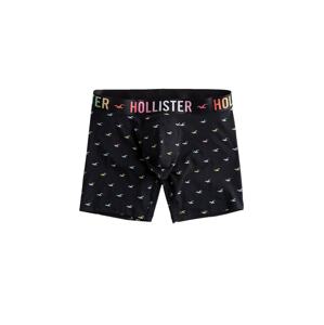 HOLLISTER Boxerky  čierna / ružová / svetlomodrá / svetlooranžová