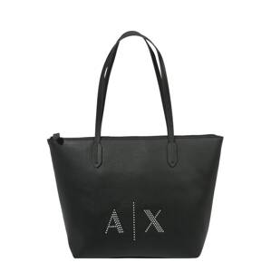 ARMANI EXCHANGE Shopper  čierna / strieborná