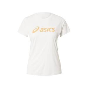 ASICS Sportshirt 'SAKURA'  biela / zlatá