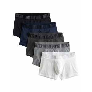 HOLLISTER Boxerky  biela / námornícka modrá / sivá / čierna