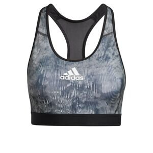 ADIDAS PERFORMANCE Športová podprsenka  čierna / sivá / modrá / biela