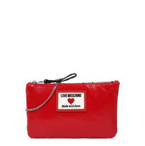 Love Moschino Taška cez rameno  červená / biela / čierna