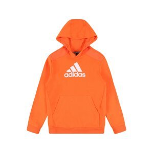 ADIDAS PERFORMANCE Športová mikina  oranžová / biela