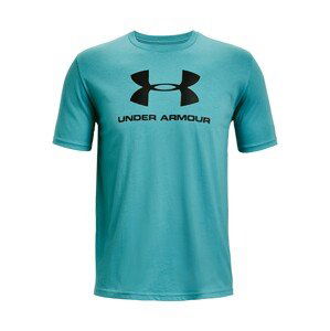 UNDER ARMOUR Funkčné tričko  čierna / pastelovo modrá