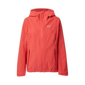 JACK WOLFSKIN Outdoorová bunda 'JWP Shell'  červená / čierna / neónovo žltá